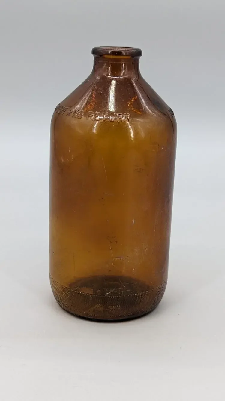 Duraglas Vintage Brown Stubby Beer Bottle Glass 6